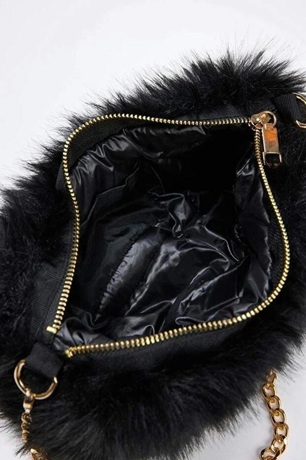 WOVCOR Chain Strap Faux Fur Women's Shoulder Bag