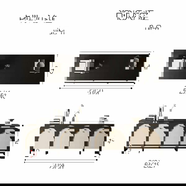 Rit Concept Terri TV Stand, Black