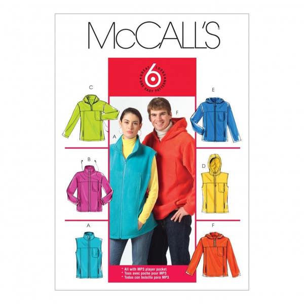 McCalls 5252 Paper Sewing Pattern – Men's & Women's Waistcoat, Jacket & Top, Easy