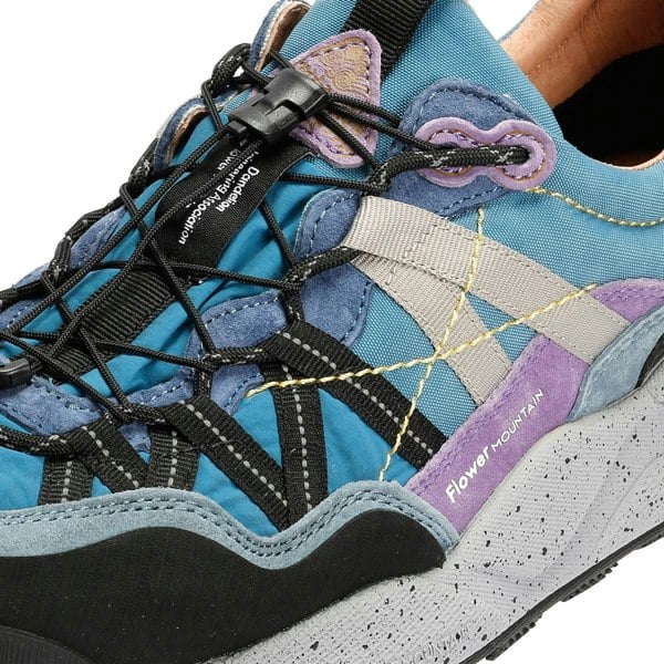 Flower Mountain Iwano Suede/Nylon Black/Blue Trainers