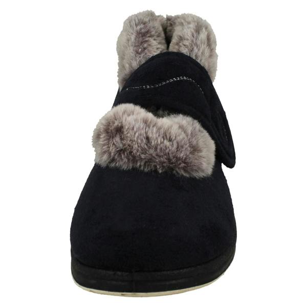 Padders Ladies Padders Cross Strap Slippers - Hush