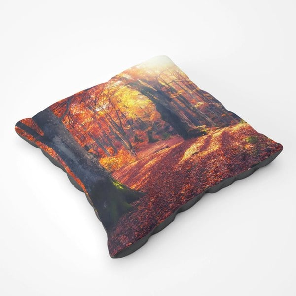 Warren Reed Autumn Forest Floor Cushion