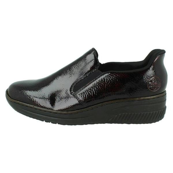 Rieker Ladies Rieker Wedge Sole Casual Shoes 48761