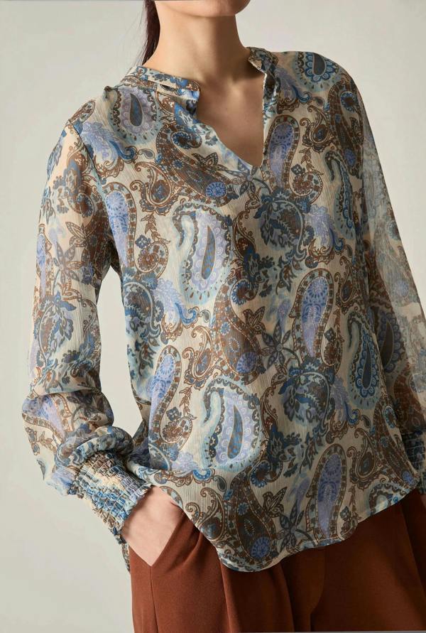 James Lakeland Paisley Print Blouse
