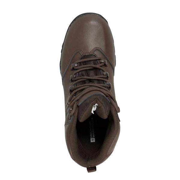 Mountain Warehouse Childrens/Kids Canyon Waterproof Suede Walking Boots - Brown - 