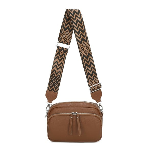 Kitise Camera Crossbody Bag Wide Chevron Strap Shoulder Purse