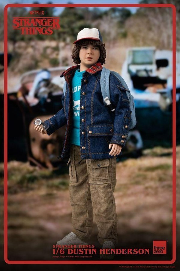 Threezero Dustin Henderson Stranger Things Collectible Figure 1:6 Scale ThreeZero 3Z02800W0