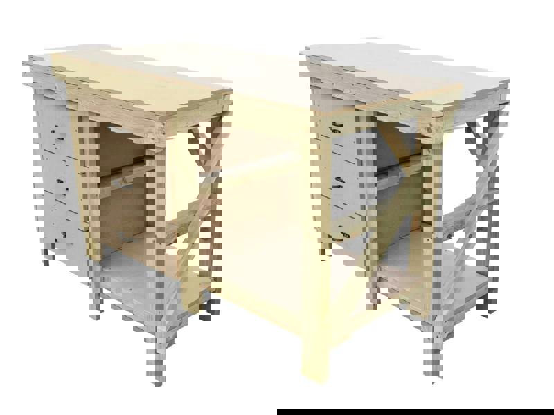 Arbor Garden Solutions Wooden MDF top tool cabinet workbench with storage shelf (V.7)