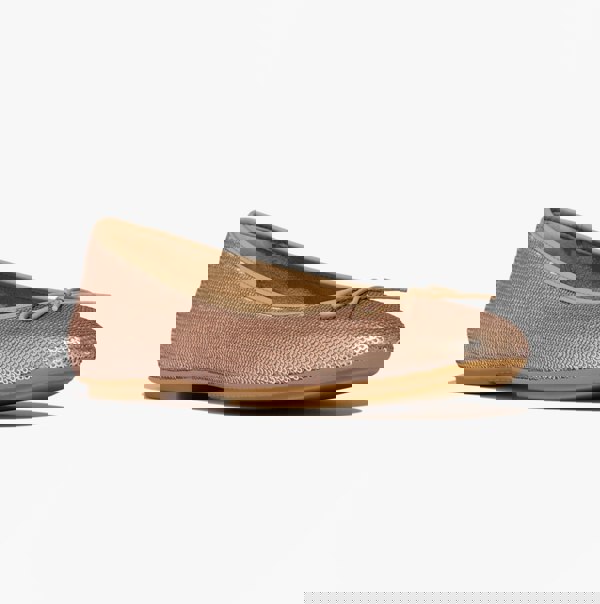 FitFlop DELICATO BOW SEQUIN BALLET Womens Ballet Classic Beige