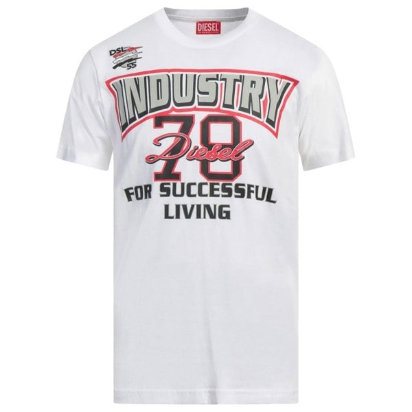 Diesel 78 Industry Logo White T-Shirt XS