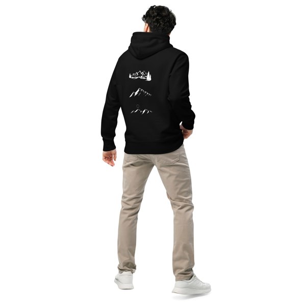 The Cotton London The Cotton Original Triple Peak Hoodie - Black