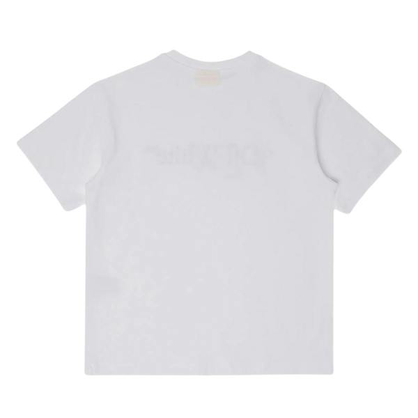 Off White Childrens/Kids Paint Splatter Cotton Short-Sleeved T-Shirt - White - 