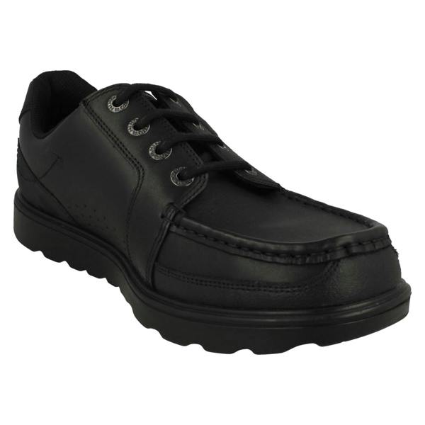 Start-rite Boys Rhino By Startrite Camoflauge Material Detailed Lace Up Moccasin School Shoes Cadet