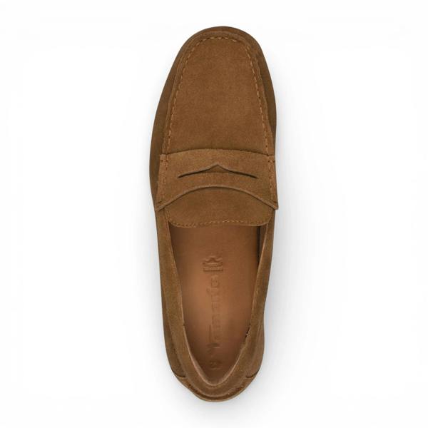 Tamaris Men's Brown Suede Moccasin Loafers
