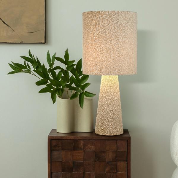 BOUCLE TABLE LAMP