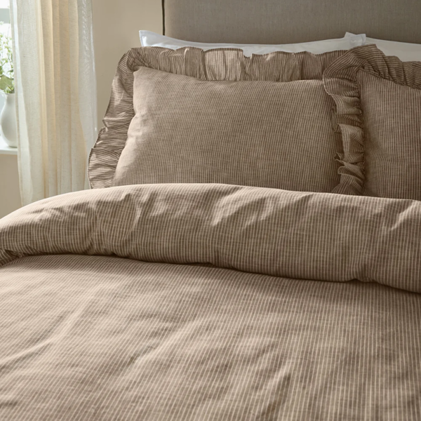 Wylder Margot Cotton Duvet Cover Set - Mole