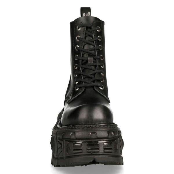 New Rock Unisex Military Techno Platform Boots- M-MILI084N-S5
