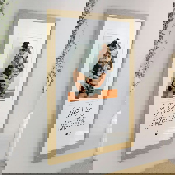 Personalised Memento Company Personalised Pet Photo Upload Oak Framed Print