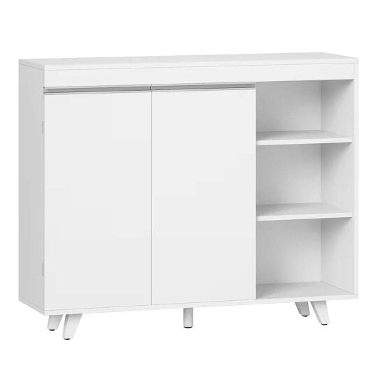 Havendro Storage Cabinet Footwear Rack Organiser with 2 Closed Area and 3 Open Shelves