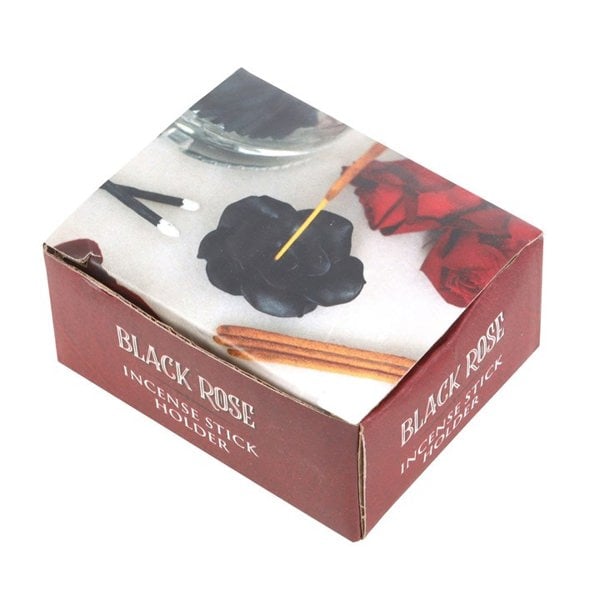 Serano Black Rose Resin Incense Stick Holder