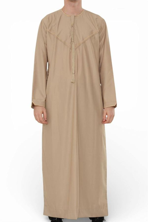 Infinity Leather Men's Ramadan Moroccan Jubba Robe Djellaba Eid Thobe - TT-007