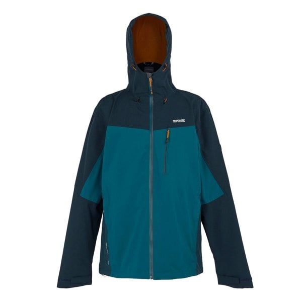 Regatta Men's Birchdale Waterproof Hooded Jacket - Moroccan Blue/Navy/Moonlight Denim