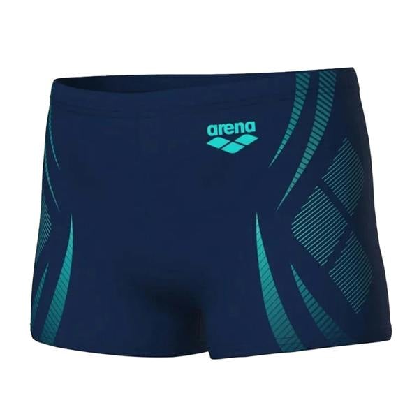 Arena Boys Geometric Swim Shorts - Navy/White - 