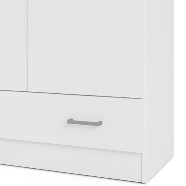 Wyld Haus Berlin White Slim 2 Door Bedroom Wardrobe 1 Drawer