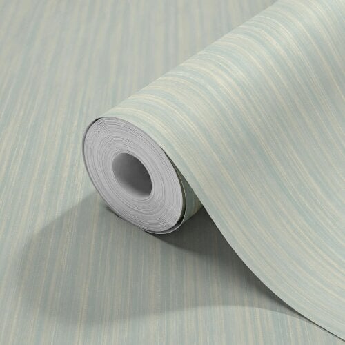 Hoopla Walls Stria - Soft Blue 10m Wallpaper