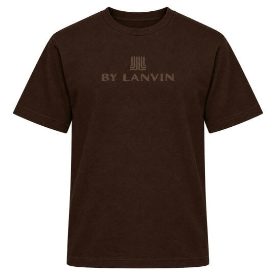 By Lanvin Central Logo Dark Brown T-Shirt