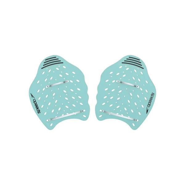 Adidas aqua blue Speedo Power Plus Paddle with perforated design and adjustable straps