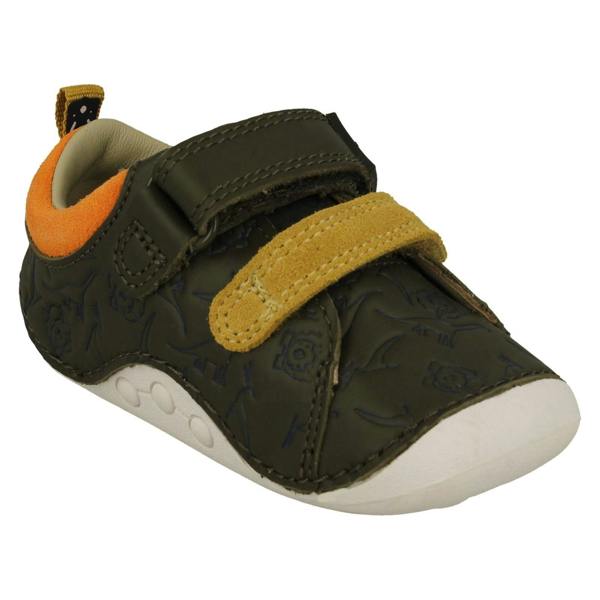Clarks Boys Clarks Embossed Dinosaur Detailed Cruiser Shoes Tiny Rex T