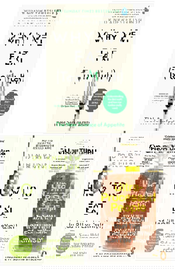 Why We Eat, How To Eat, Ultra-Processed People 3 Books Collection Set
