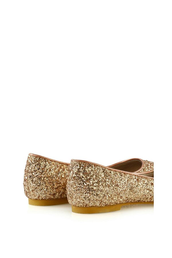 XY LONDON Statement Pointed Toe Flat Bridal Ballerina Pump Shoes