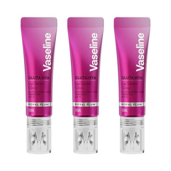 Vaseline Gluta-Hya Lip Serum Gloss Juicy Peach, Plum, Pink & Cherry 10ml