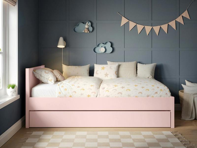 Flair Oli Single Wooden Bed with Drawers
