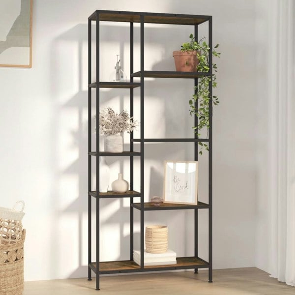 Berkfield Book Shelf 80x30x180 cm Steel and Engineered Wood