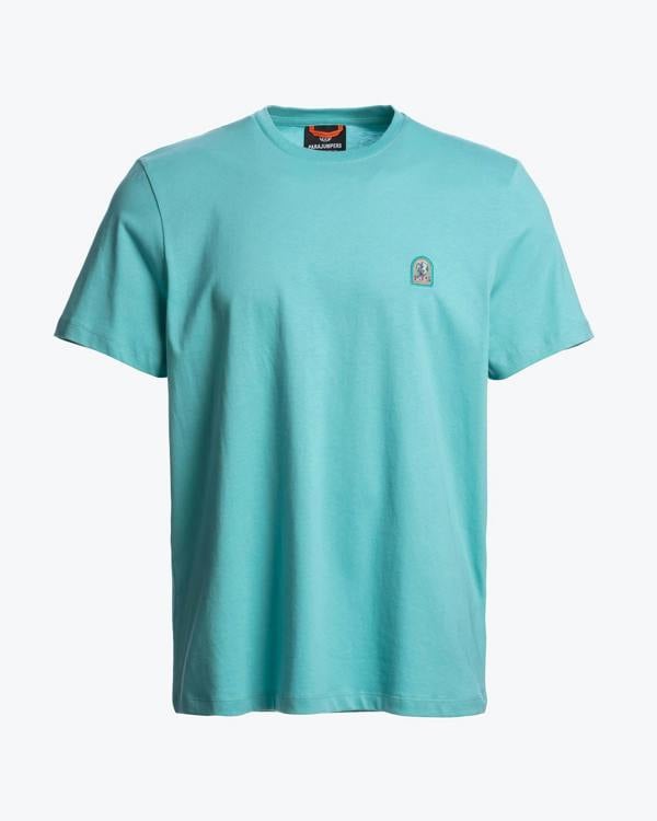 Parajumpers Patch Mens T-Shirt - Aqua 522