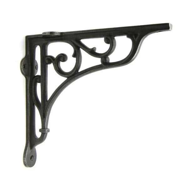 Pair of Antique Cast Iron Heritage Shelf Brackets - 180mm x 200mm