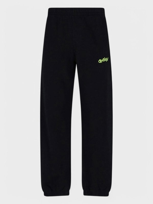 Off - White Opposite Arrow Slim Sweatpants 'Black/Lime' - Supplied FashionOff White