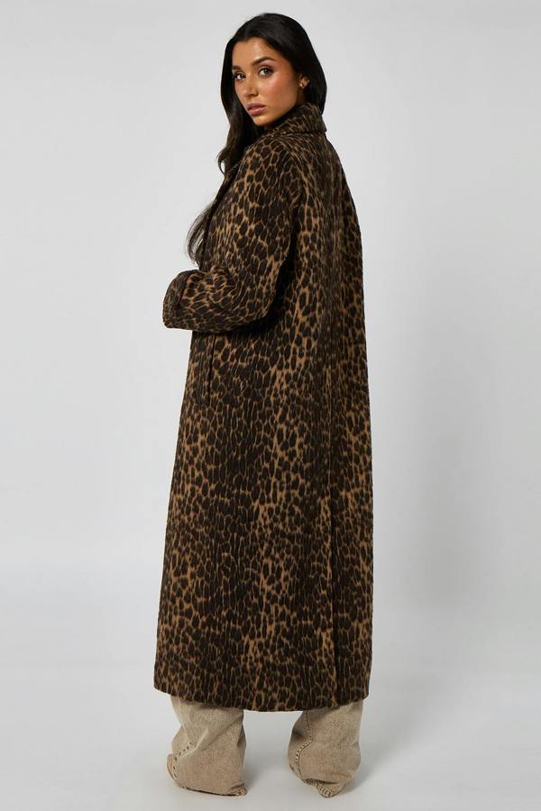 Urban Bliss Leopard Formal Coat