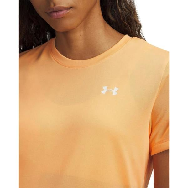 Under Armour Womens/Ladies Tech T-Shirt - Orange/White - 
