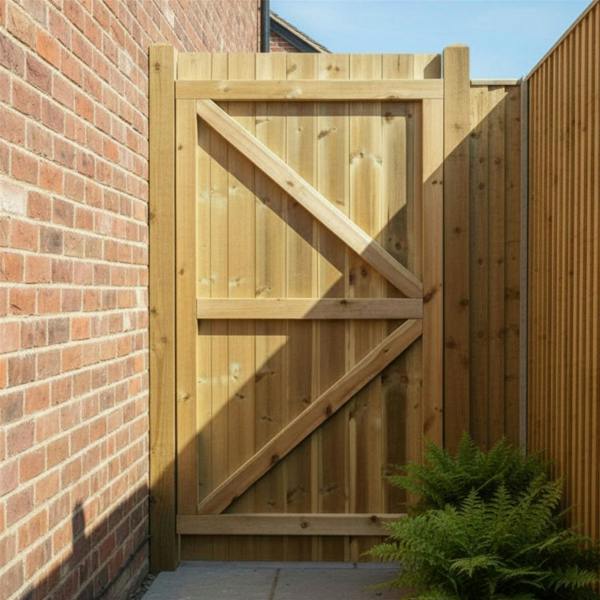 gate tongue & groove fully framed flat top [h.1800 x w.1200] 1