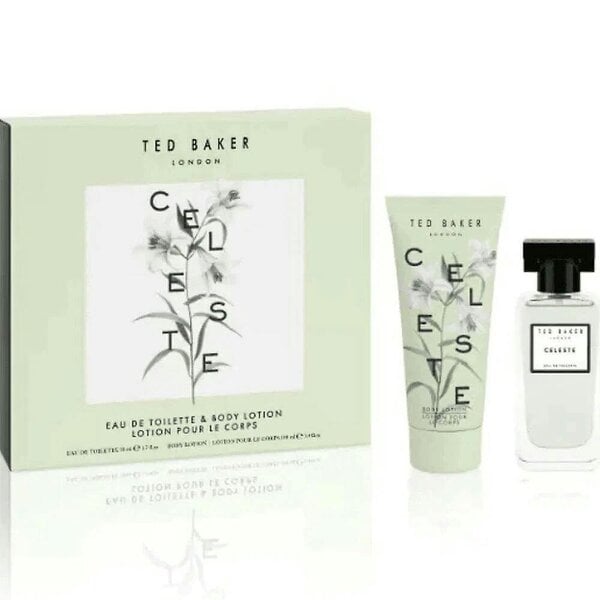 Ted Baker Celeste Gift Set For Women - EDT 50ml Spray & Body Lotion 100ml