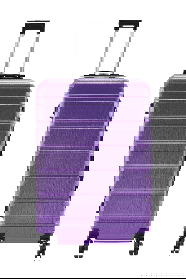 Living and Home Lightweight Hardside Travel Suitcase with Spinner Wheels, 24" Purple