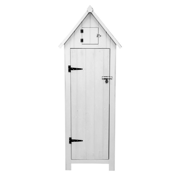 Monstershop Wooden Garden Shed – White