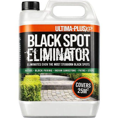 Ultima Plus XP Ultima-Plus Black Spot Eliminator Rapid Acting Patio Driveway Block Paving Cleaner, Removes Black Spots Quickly and Easily 5L