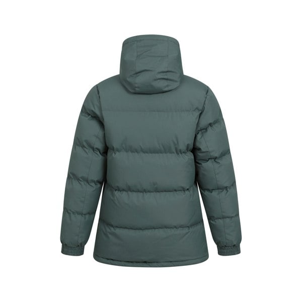 Mountain Warehouse Womens/Ladies Snow Borg Lined Padded Jacket - Khaki Green