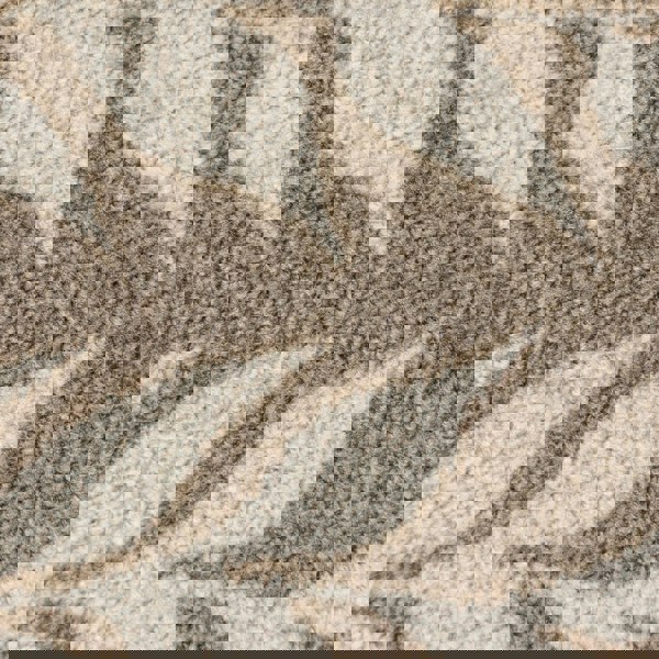 JVL Mega Mat Machine Washable Entrance Runner and Doormat Set, Brown Leaves