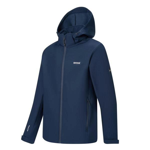 Regatta Mens Denvo Wind Resistant Soft Shell Jacket - Navy - 
